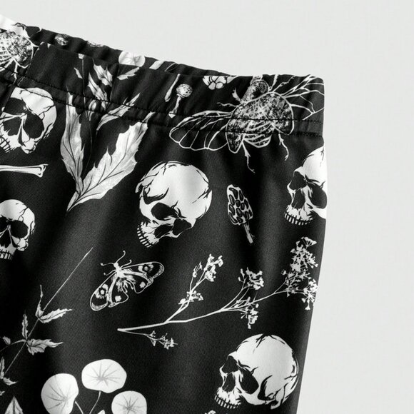 Romwe Goth Skull Print Leggings - Picture 2 of 7